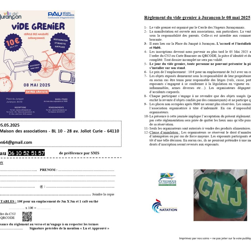 Bulletin d'inscription