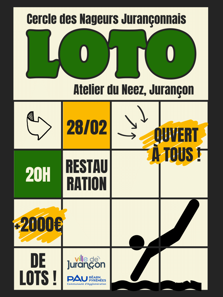 Loto 28 F&eacute;vrier 2026 &agrave; l'atelier du Neez &agrave; Jurancon